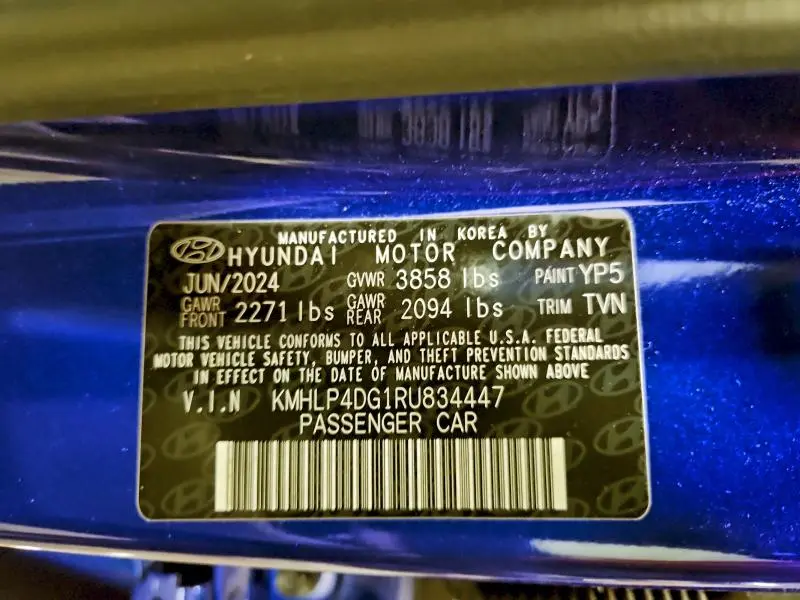 2024 HYUNDAI ELANTRA LIMITED  