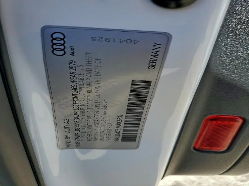 2019 AUDI A5 PREMIUM PLUS S-LINE  