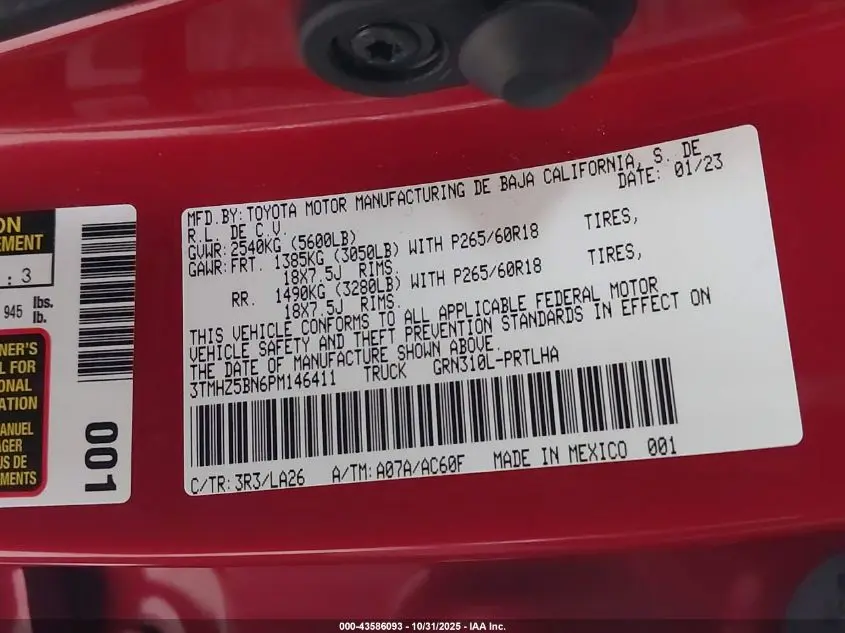 2023 TOYOTA TACOMA LIMITED