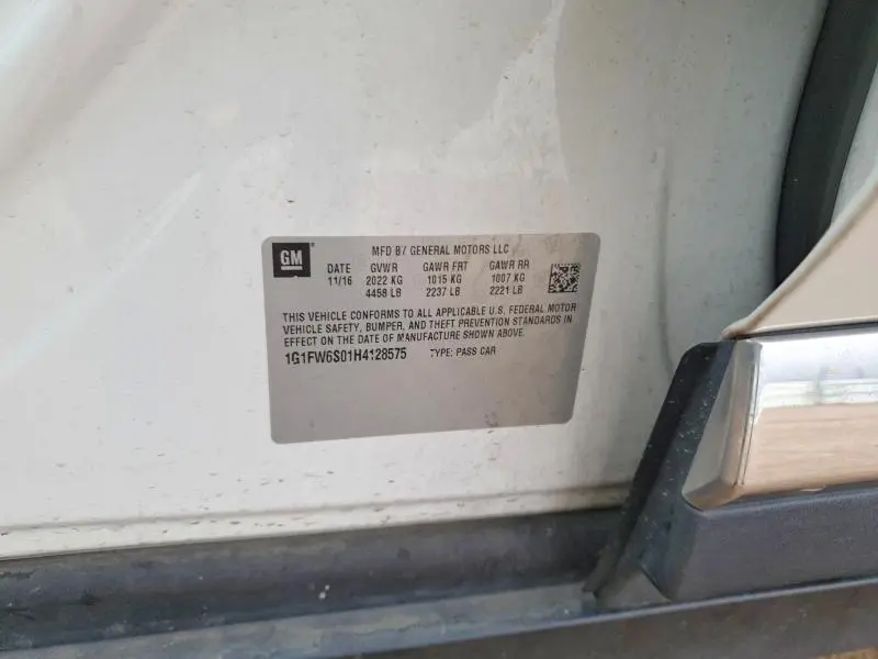 2017 CHEVROLET BOLT EV LT  