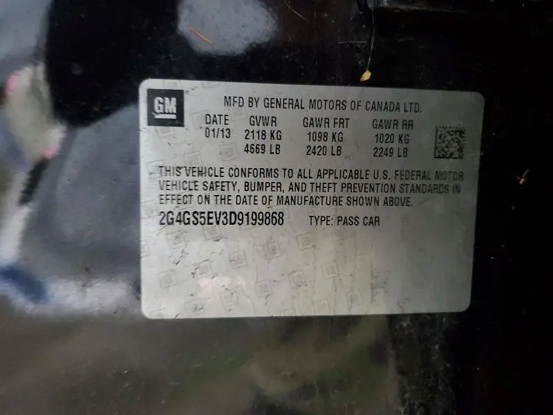 2013 BUICK REGAL PREMIUM  