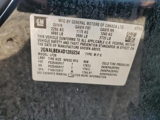2013 CHEVROLET EQUINOX LS  