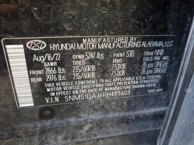 2023 HYUNDAI SANTA FE SE  