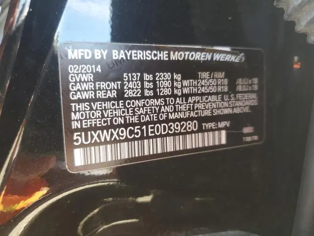 2014 BMW X3 XDRIVE28I  