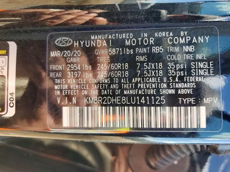2020 HYUNDAI PALISADE SEL  