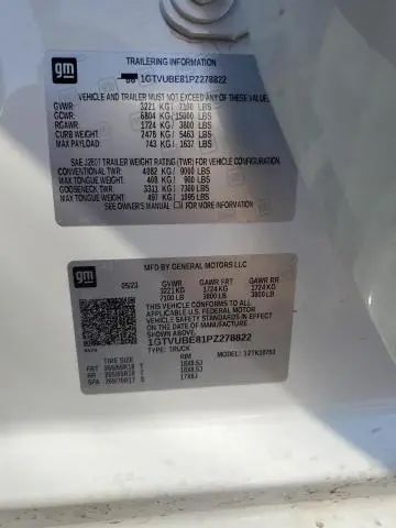 2023 GMC SIERRA K1500 SLE  