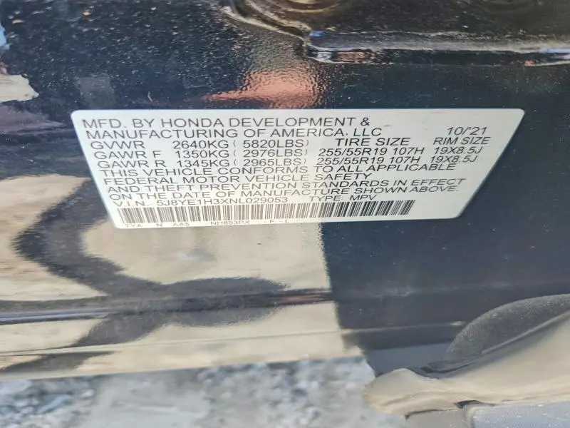 2022 ACURA MDX   