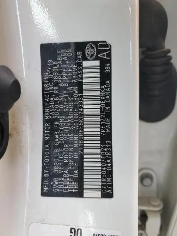 2019 TOYOTA COROLLA L