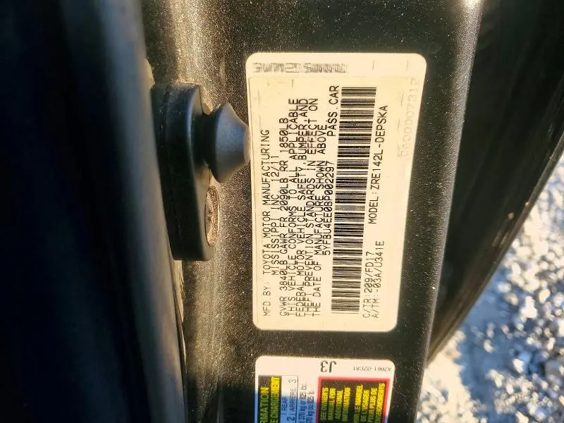 2011 TOYOTA COROLLA BASE  