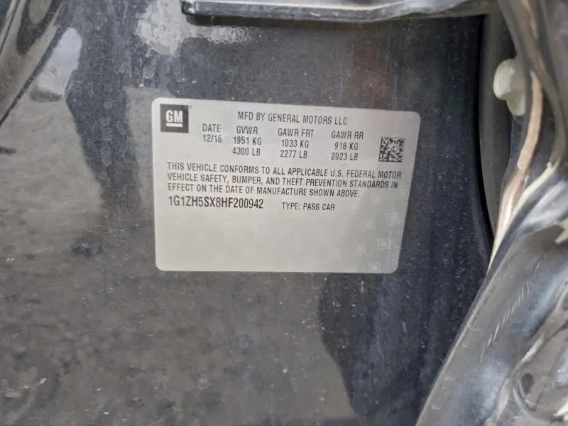 2017 CHEVROLET MALIBU PREMIER  