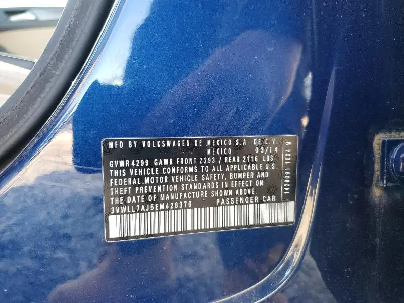 2014 VOLKSWAGEN JETTA TDI  