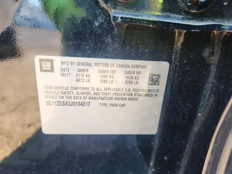 2018 CHEVROLET IMPALA LS  