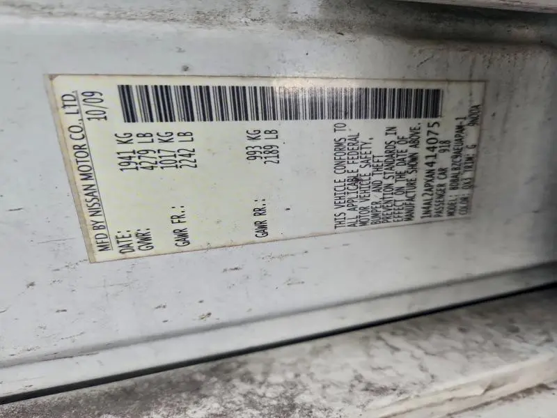 2010 NISSAN ALTIMA BASE  