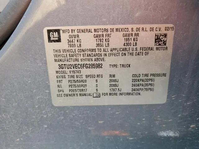 2015 GMC SIERRA K1500 SLT  