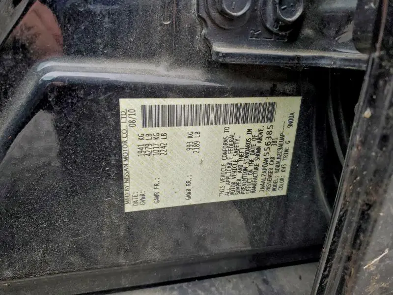 2010 NISSAN ALTIMA BASE  