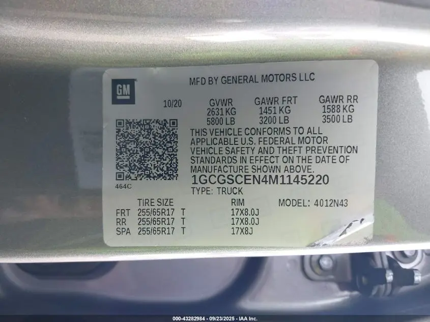 2021 CHEVROLET COLORADO 2WD  SHORT BOX LT