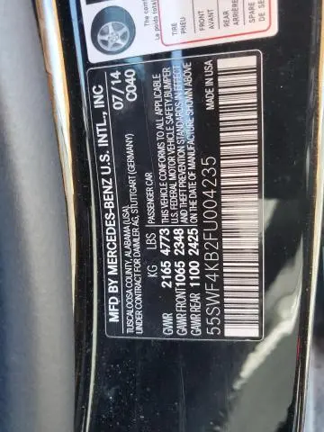 2015 MERCEDES-BENZ C 300 4MATIC  