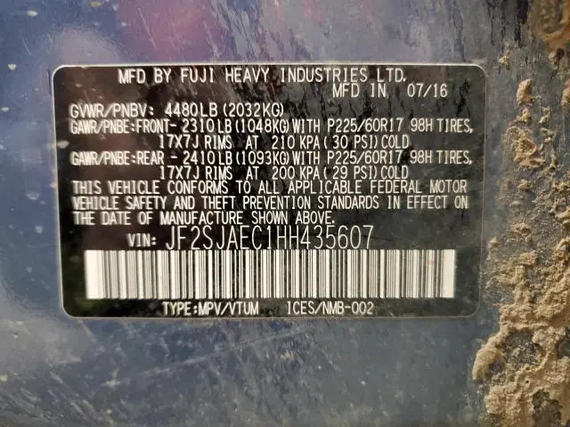 2017 SUBARU FORESTER 2.5I PREMIUM  