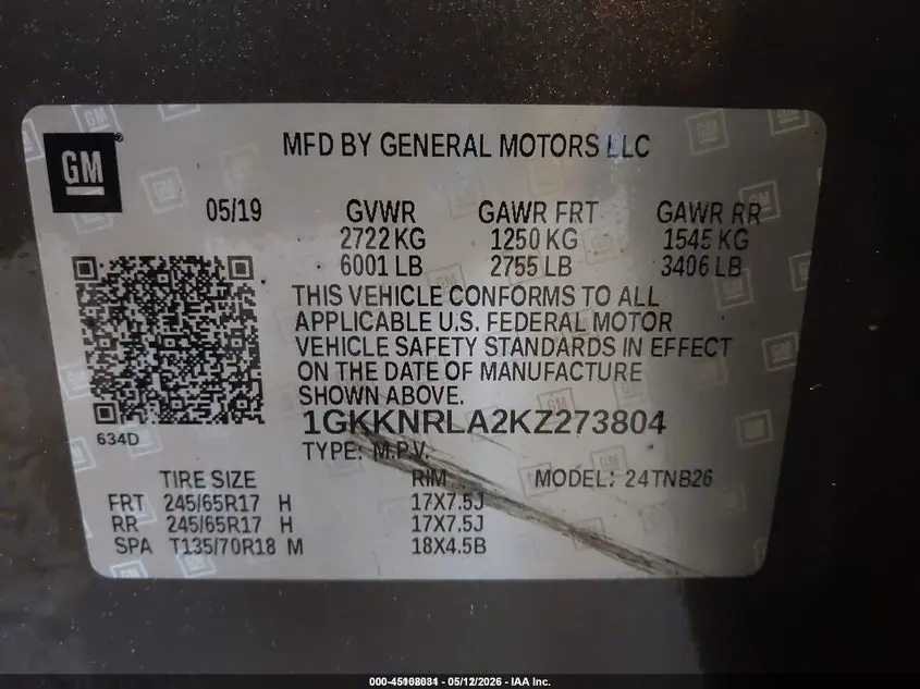 2019 GMC ACADIA SLE-1