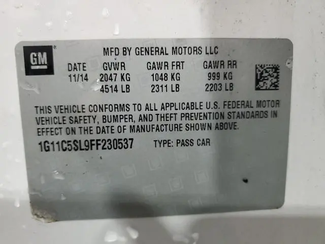 2015 CHEVROLET MALIBU 1LT  