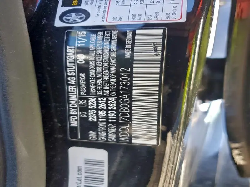 2016 MERCEDES-BENZ CLS 550  