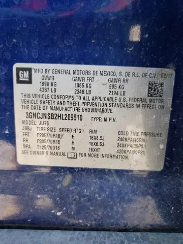 2017 CHEVROLET TRAX LS  