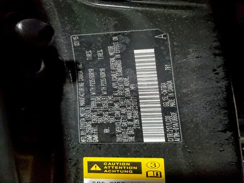 2015 LEXUS RX 350 BASE  