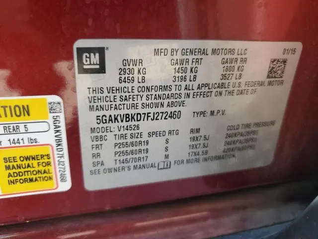 2015 BUICK ENCLAVE