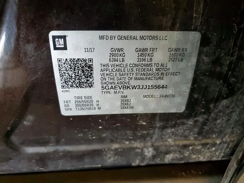 2018 BUICK ENCLAVE PREMIUM  