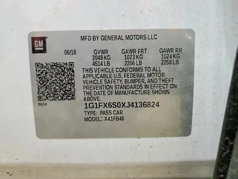 2018 CHEVROLET BOLT EV PREMIER  
