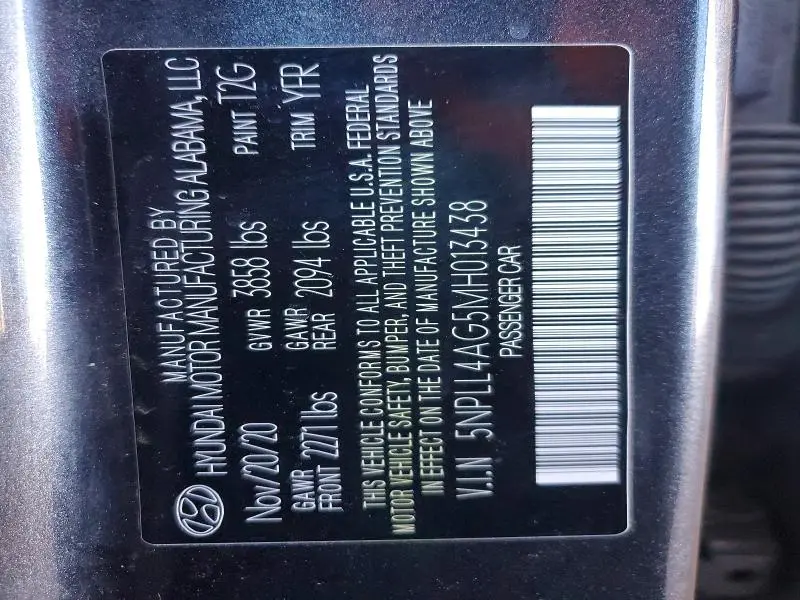 2021 HYUNDAI ELANTRA SE  