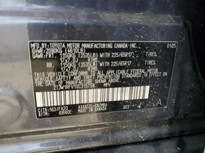 2025 TOYOTA RAV4 XLE  