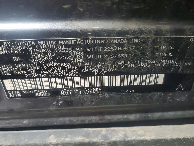 2023 TOYOTA RAV4 XLE  