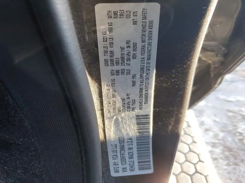 2022 RAM 1500 LARAMIE  