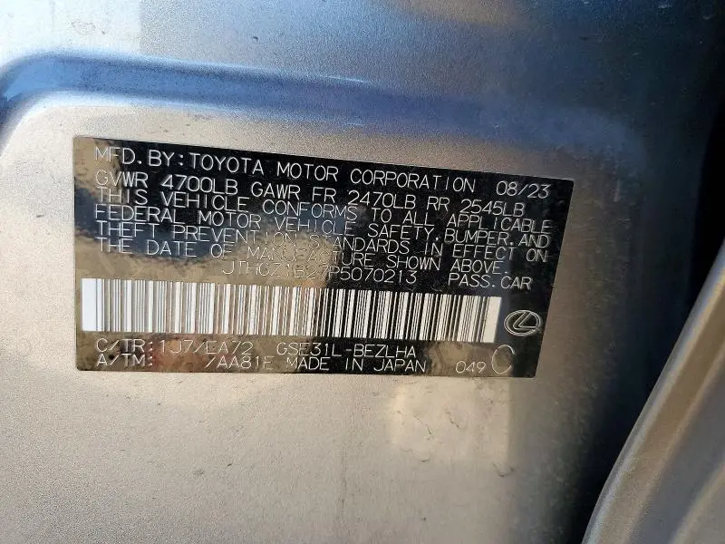 2023 LEXUS IS 350 F SPORT  