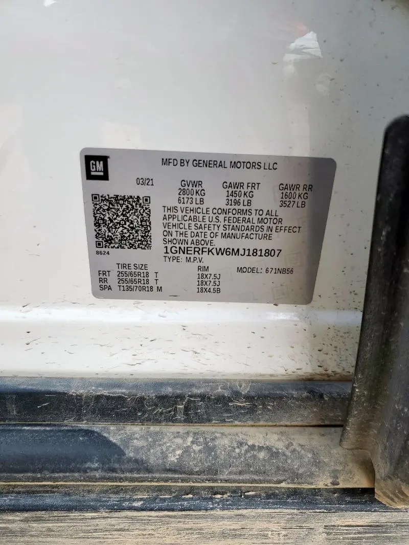 2021 CHEVROLET TRAVERSE LS  