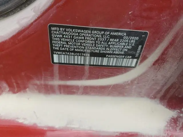 2020 VOLKSWAGEN PASSAT SEL