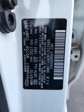 2015 HYUNDAI ACCENT GLS  