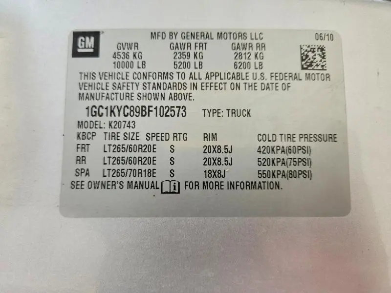 2011 CHEVROLET SILVERADO K2500 HEAVY DUTY LTZ  