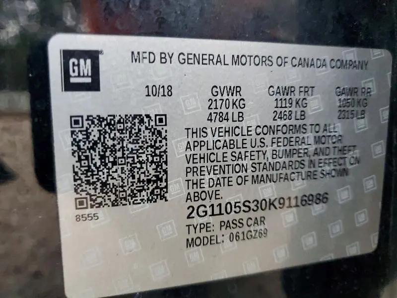 2019 CHEVROLET IMPALA PREMIER  