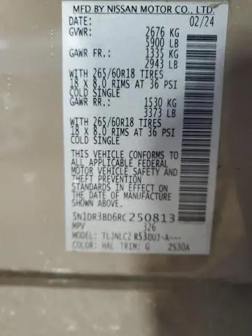 2024 NISSAN PATHFINDER ROCK CREEK  