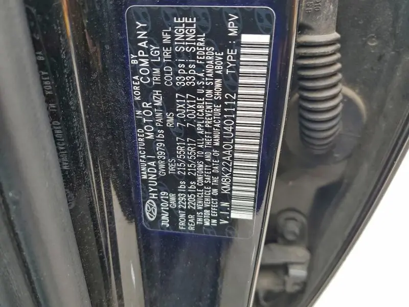 2020 HYUNDAI KONA SEL  