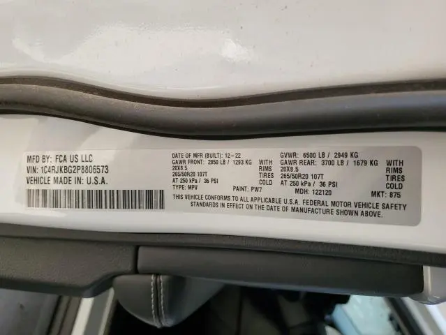 2023 JEEP GRAND CHEROKEE L LIMITED  