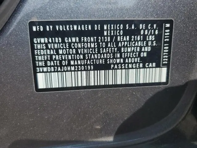 2017 VOLKSWAGEN JETTA SE  
