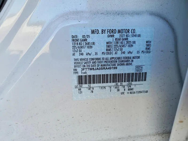 2025 FORD MAVERICK XLT  