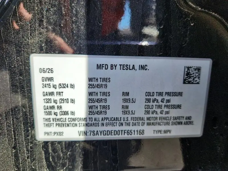 2026 TESLA MODEL Y   