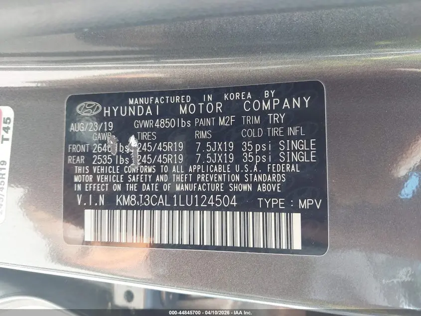 2020 HYUNDAI TUCSON SPORT