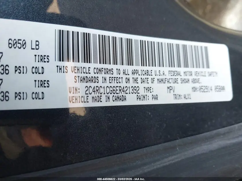 2014 CHRYSLER TOWN & COUNTRY TOURING-L