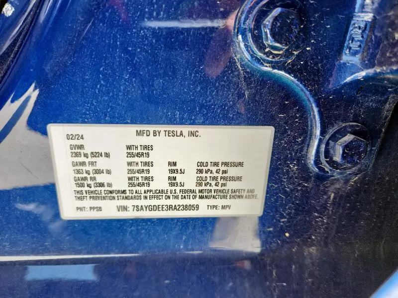 2024 TESLA MODEL Y   