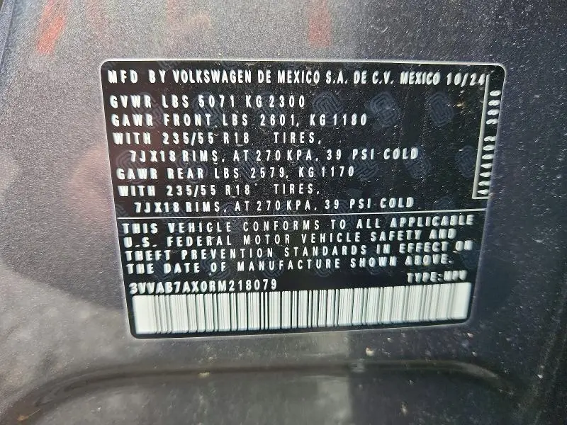 2024 VOLKSWAGEN TIGUAN WOLFSBURG  